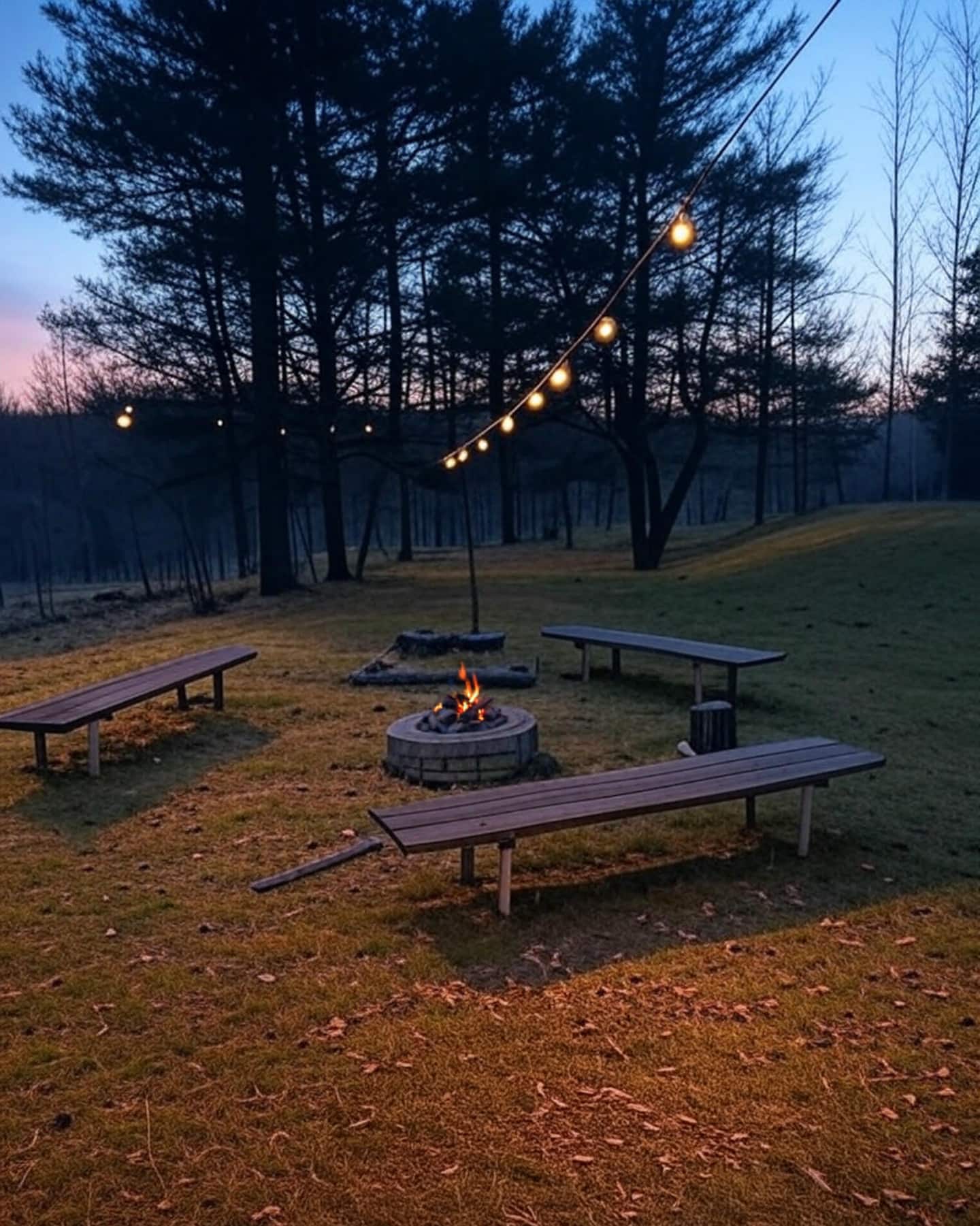 Fire Pit at Night